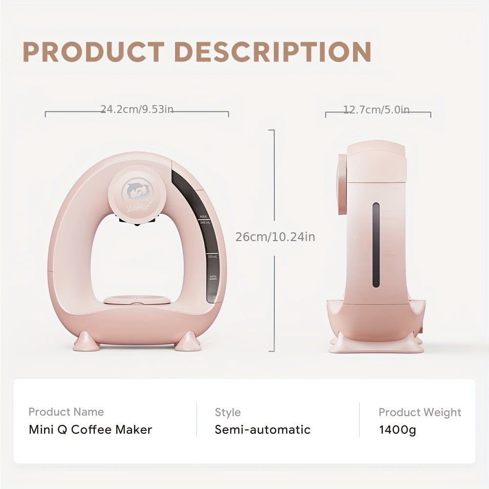 2-in-1 Single Serve Coffee Maker | Compatible With K Cup & Ground Coffee, Espresso Coffee Machine Americano Mini Coffee Machine/Tea Maker | With Coffee Filter/K CUP-Adapter
