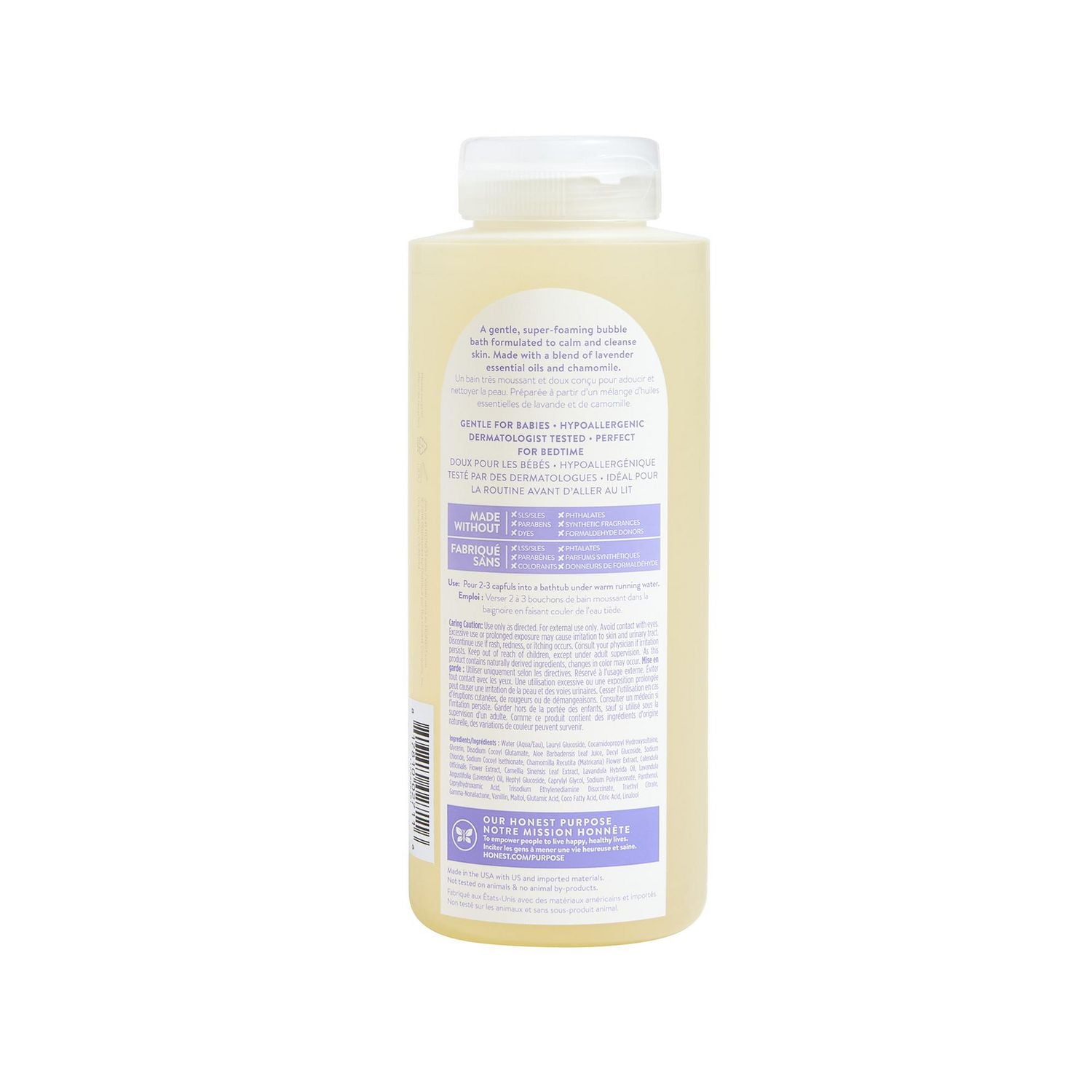 The Honest Company Bain moussant Vraiment apaisant, Lavande 355 ml