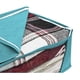 thumbnail image 3 of Bolsa plegable para ropa • Organizador de armario de tela sin tejidos • 49x36x21cm • Gris o azul • 1PC, 3 of 9