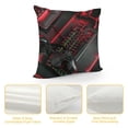 thumbnail image 4 of JEUXUS Gamer Throw&nbsp;Pillow&nbsp;Cover Black Pillow&nbsp;Cover Modern Novelty Games Cushion Case Boys Teens Kids Electronic Game Console Player Gaming Decorative&nbsp;, 4 of 5