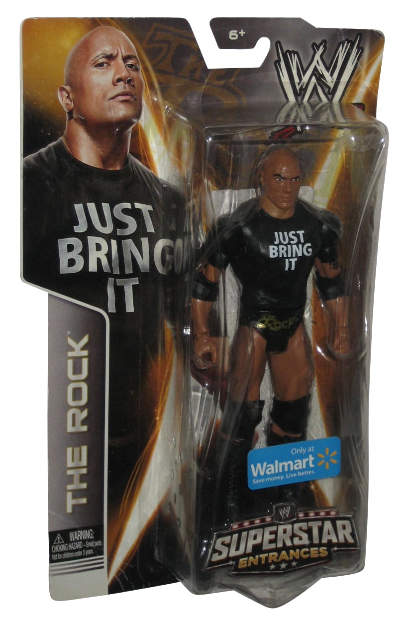 WWE Wrestling Elite Collection Series 31 The Rock 6 Action Figure Microphone, Su