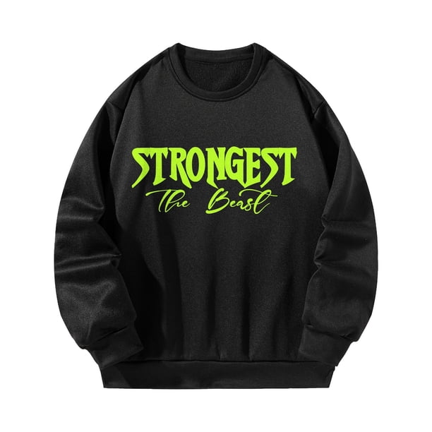 Sudadera para Mujer Sudadera Negra Sudadera Moderna de Manga Larga L Yuyangstore Sudadera con cuello redondo para mujer