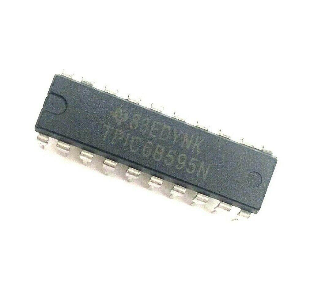 Texas Instruments TPIC6B595N 74HC595 8-bit shift register with 150mA/ch IC (Pack of 5)