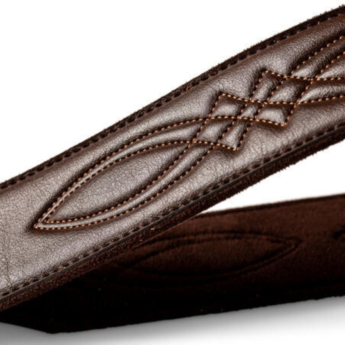 Taylor Strap Vegan Leather Guitar Strap - Chocolate Brown 2" (4200-20)