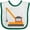 White and Green, variant on Inktastic Kids Construction Crane Boys or Girls Baby Bib
