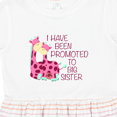 thumbnail image 4 of Inktastic I Have Been Promoted to Big Sister Pink Girls Toddler Dress, 4 of 5
