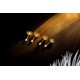 thumbnail image 4 of Juego de pendientes de acero inoxidable con bola redonda chapada en oro, 4 of 4