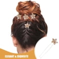 thumbnail image 6 of GETAJGHSD 4Pcs Golden Hair Sticks with Rhinestone Decoration for Elegant Wedding and Formal Hair Styling, 6 of 6