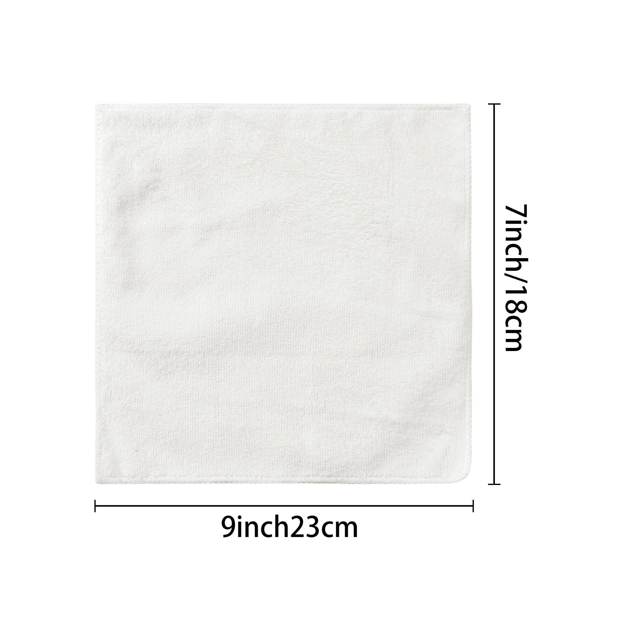 Unique Bargains 24pcs Soft Kitchen Dish Cloths Absorbent Dish Towels White Multi 7" x 9"