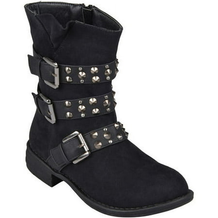 **FAST TRACK**Brinley Co. Kids Studded Buckle Detail Boots