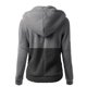 thumbnail image 1 of Gibobby Abrigos de mujer, Abrigo Acolchado de Lana de Cordero en Contraste,Chaqueta de Retazos de Felpa para Mujer, Sudadera con Capucha cálida de Invierno para Mujer(Gris,G), 1 of 3