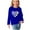 02Blue, variant on Hicidod Girls Long Sleeve Blouses Fashion Print Kids Girls Pullover Shirts Crewneck Ultra Soft Comfortable Casual tops