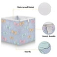 thumbnail image 3 of Foldable Fabric Storage Bin Home Cubes Clothing Organizer Bins Large Collapsible Box Basket for Home Organizer Pastel-colored Bows and Spider Webs, 3 of 7