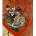 thumbnail image 2 of Toulouse-Lautrec, Henri 26x30 Black Ornate Wood Framed with Double Matting Museum Art Print Titled - A Box At The Theater, 2 of 4