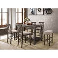thumbnail image 2 of Acme Furniture 73832-VV Ergode Counter Height Chair (Set-2) Tan Linen & Weathered Gray, 2 of 2