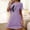 Purple, variant on HaoXianJian Women's T-Shirt Nightgown Short Sleeve Sleepshirts Comfy Ladies Casual Cover Ups Nightdress
