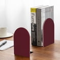 thumbnail image 5 of KLL Maroon Print Wood Book Ends for Shelves,1 Pair Wood Bookends Book Holder Stand Decorative, Book Stoppers for Heavy Duty Books CD File Video Games, 5 of 8