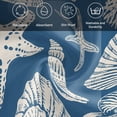 thumbnail image 6 of Lake Blue Starfish Coastal Cloth Napkins, Shell Summer Beach Nautical Washable and Reusable Dinner Napkins Set of 2, Table Napkin for Kitchen Party Birthday Wedding Hotel Housewarming 20"x20", 6 of 9