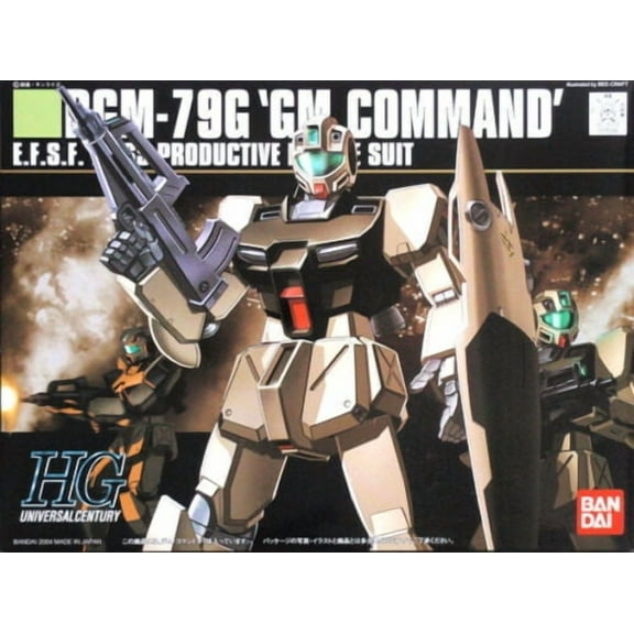Bandai Hobby HGUC #046 RGM-79G GM Command 1/144 Gundam Plastic Model kit
