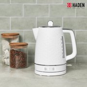 Haden Starbeck 1.7L Stainless Steel Electric Water Kettle, White & Chrome