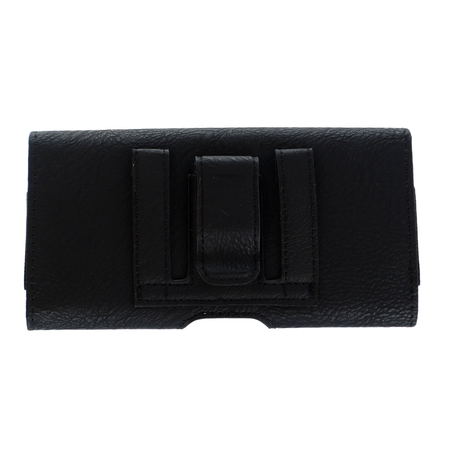 EVO Horizontal Texture Leather Protective Pouch 5.5 Inch - Black
