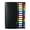 Black, variant on 12 Pocket Expandable File Folder Letter Size Document Organizers Expanding File Organiser Sorting Folder Elastic Closure