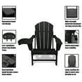 thumbnail image 6 of Folding Plastic Adirondack Chair Plastic Adirondack Chairs Weather Resistant Patio Chairs with Cup Holder, 6 of 6