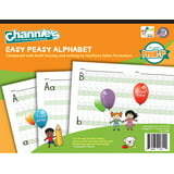 Channie's Easy Peasy Handwriting Alphabet Workbook For PreK-1st Grade handwriting workbook, worksheet improve handwriting quickly with the visual color coded format.