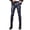 a-Blue327, variant on Mens Pants Slim Fit Solid Color Leather Pants High Waist Smooth Texture Stretch Tapered Leg Trousers For Casual Street Wear White 30/M