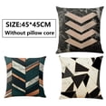 thumbnail image 4 of Decorative Throw Pillow Covers Set of 3 Square Couch Pillows Cushion Cover for Couch Sofa Living Room, 18"x18" inches - style:style 2;, 4 of 6
