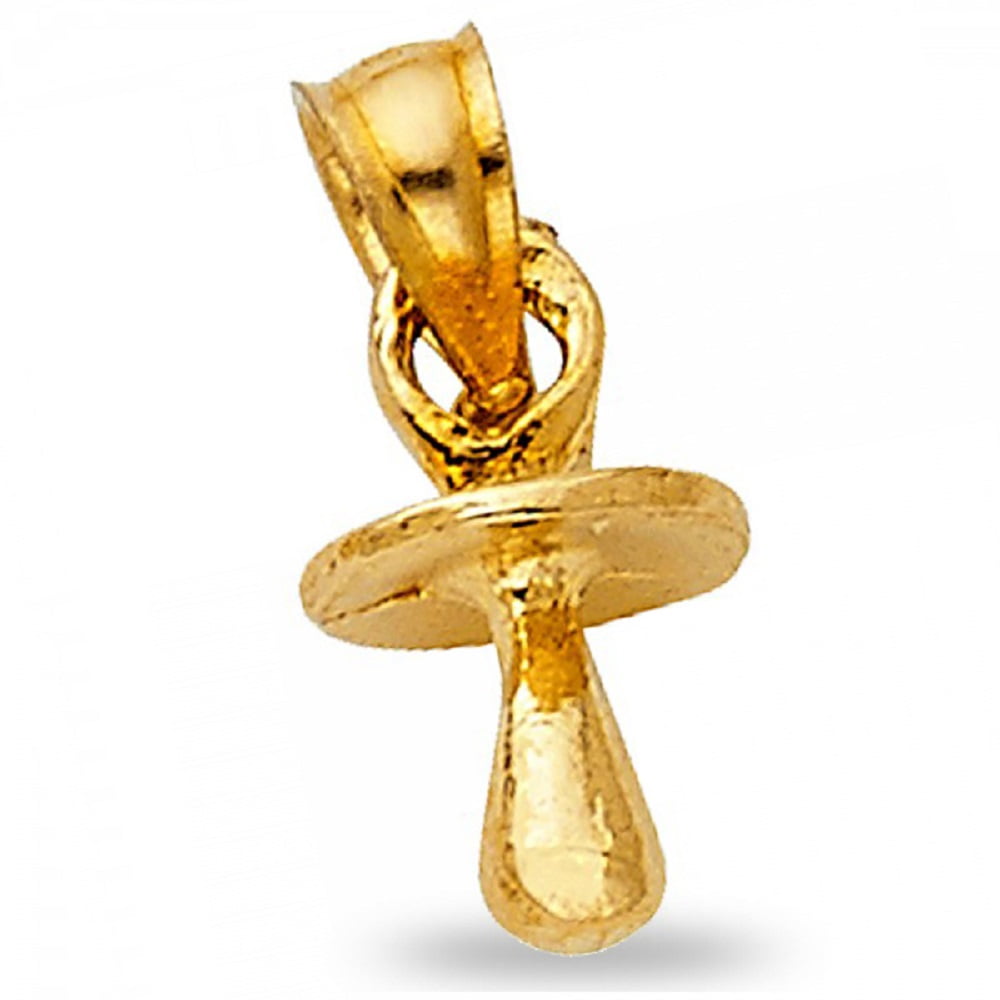 gold baby pacifier