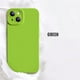 thumbnail image 3 of Funda de silicona líquida de lujo a prueba de golpes color verde mostaza para iPhone 13 12 11 14 Plus 15 16 Pro Max XR XS X 13 Mini cubierta trasera con parachoques, 3 of 5
