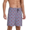 thumbnail image 2 of Sikiie Anchors Mens Pajama Shorts, Lightweight Lounge Pant with Pockets Soft Sleep Pj Shorts for Men4X-Large, 2 of 6