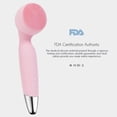 thumbnail image 2 of VIALA Silicone Facial Brush, Vibrating Electric Facial Cleanser, 2 of 10