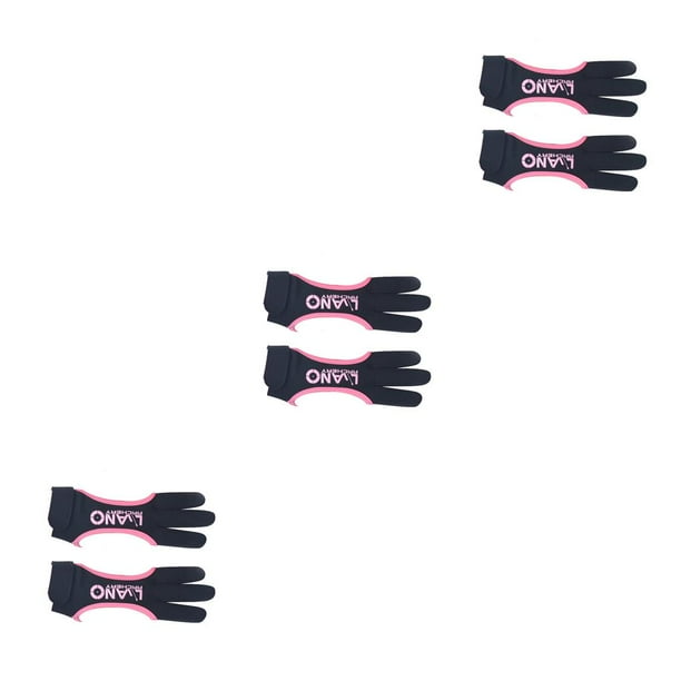 Protector de dedos de tiro Advancent Guante profesional ajustable de tres dedos Rosa S