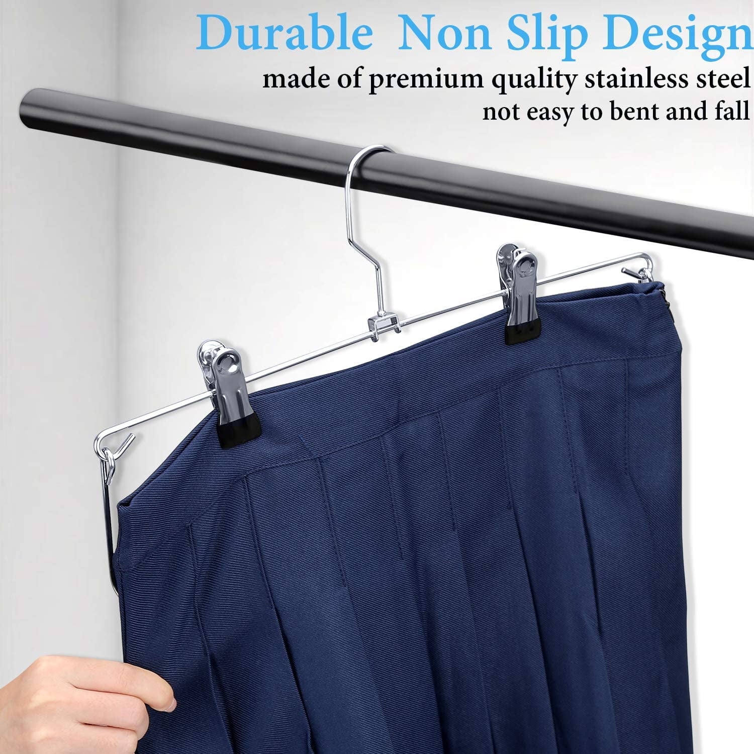Premium Velvet Hangers Lot Non Slip with Clips for Pants Skirt 12 Pack & 72 Pack 