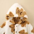 thumbnail image 4 of 3-6 Months Newborn Baby Girls And Boys Fall And Winter Long Sleeved Hooded Jumpsuit Baby Girls Outdoor Bodysuit, 4 of 9