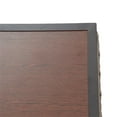 thumbnail image 4 of Patio Festival Right Angle Metal Outdoor Coffee Table in Brown/Black, 4 of 4