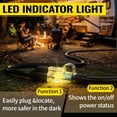 thumbnail image 3 of ZAZFO 14/3 Gauge Black Outdoor Extension Cord 50 ft Waterproof with Lighted Indicator, Cold Weatherproof -40°C, Flexible 3 Prong Extension Cord Outside,15A 1875W 14AWG SJTW, ETL Listed, 3 of 9
