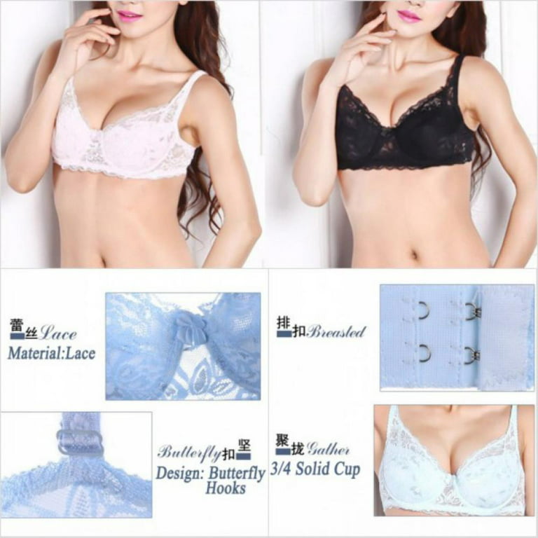 Popvcly Lace Sports Bras for Women 5/8 Cup Wirefree Support