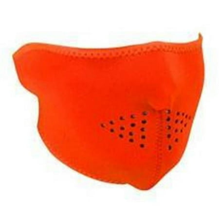 Zan Headgear Half Face Neoprene Mask Hi-Viz Orange