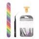thumbnail image 2 of Kit de extensión de uñas, bolígrafo, lima de uñas, extensión de uñas, herramienta de Arte de uñas de fibra, naranja, 2 of 10