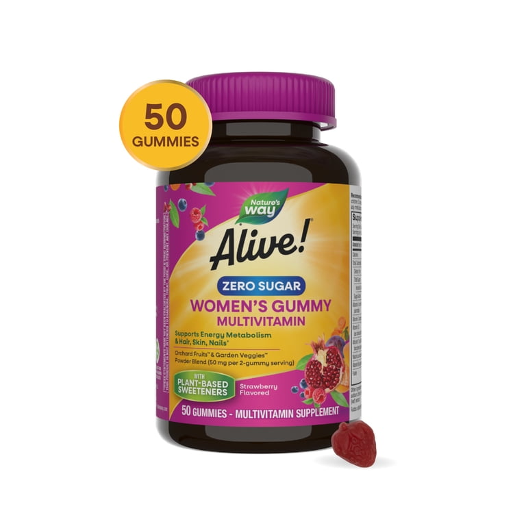 best multivitamin for women on semaglutide Alive! Zero Sugar Women's Gummy Multivitamin