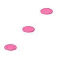 thumbnail image 2 of Shengyu 1/2/3 Coussin de Siège en Polyester Remplacement Rond Couleur Unie Respirant Doux Maison Bureau Automobile Canapé Baie Vitrée Tapis Rose Rouge 3 Pcs, 2 of 6
