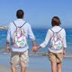 thumbnail image 5 of Fotbe Eiffel Tower and Hearts Bolsa Mochila con Cordón Estampada, Bolsa de Gimnasio Deportiva, Bolsa Cinch, Bolsa con Cordón para Hombres y Mujeres-Small, 5 of 6