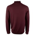 thumbnail image 2 of $178 Michael Kors Merino Wool Quarter-Zip Pullover, Burgundy, Size XL, 2 of 3
