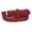 Red, variant on Women's 1 3/8" Braided Woven Solid Leather Belt