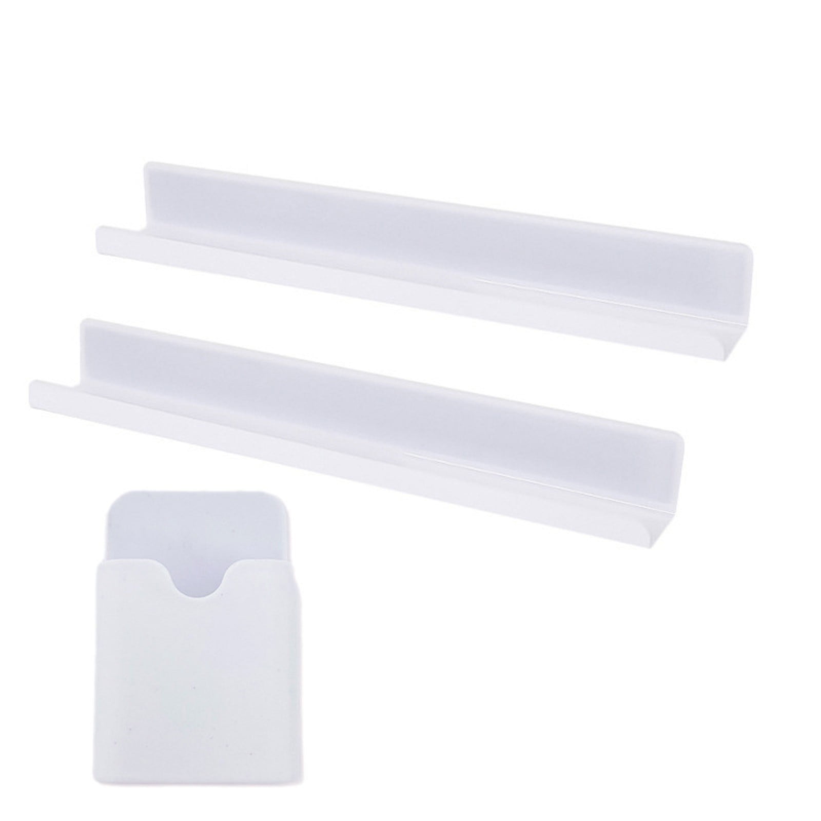 2-Pack Whiteboard Bookshelves – Super Strong Magnetic Book Holder with Marker Tray, Acrylic File Stand for Classroom/Fridge (2 Shelves + 1 Pen Case) Magneti Wall Pocket, Desk Mail Organizer