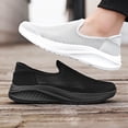 thumbnail image 3 of Men's shoes summer new lazy hollow breathable mesh shoes low gang set foot casual sports shoes, 3 of 9