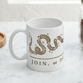 thumbnail image 4 of CafePress - Join Or Die Mug - 11 oz Ceramic Mug - Novelty Coffee Tea Cup, 4 of 6